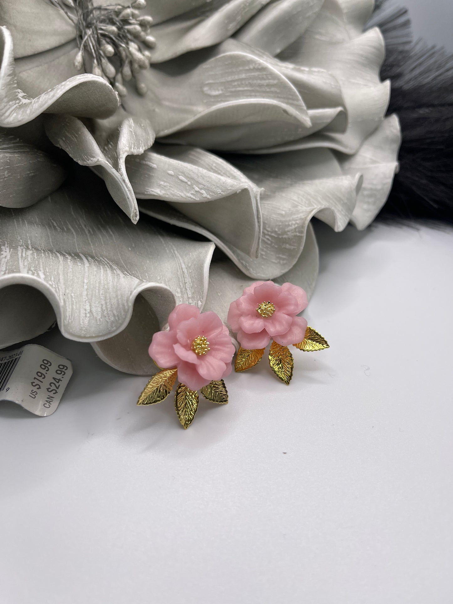 Kenge pink with gold leaves