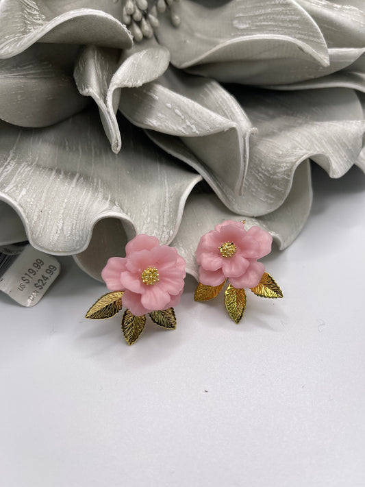 Kenge pink with gold leaves